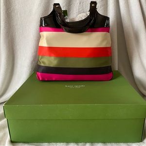 KATE SPADE JORDAN PRINCE STREET STRIPE SHOULDER BAG #WKRU0580